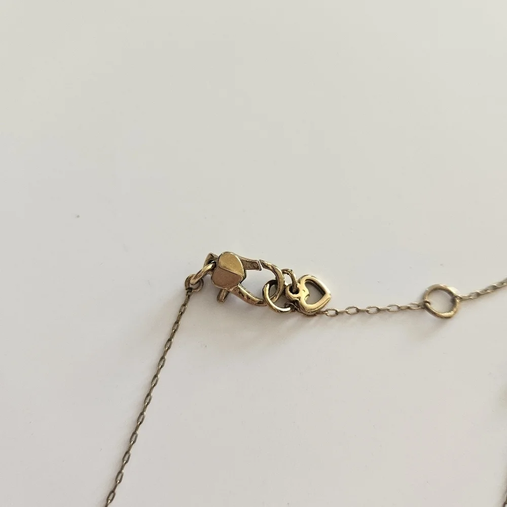 NWOT Kate Spade 12K Gold Plated Initial Mini Pendant Necklace- N - Picture 5 of 5